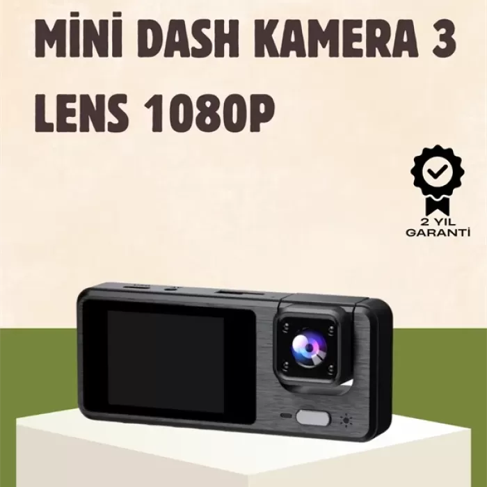 ® Yeni Ürün Full Hd 3 Kanallı Araç KamerasıAkıllı Çözümlerle Sürüş