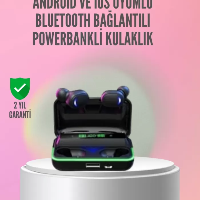 ® Yeni Ürün Powerbank Özellikli Bluetooth 5.1 Kulaklık Oyun Ve Müzik İçin