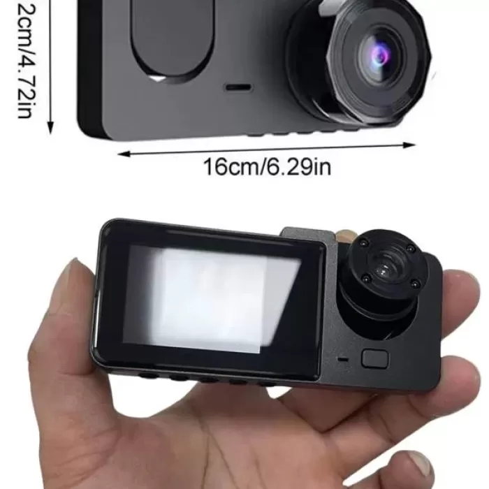 ® Yeni Ürün 3 Kameralı 2 İnç 1080p Araç İçi Kamera Sürüş Kamerası Carplay