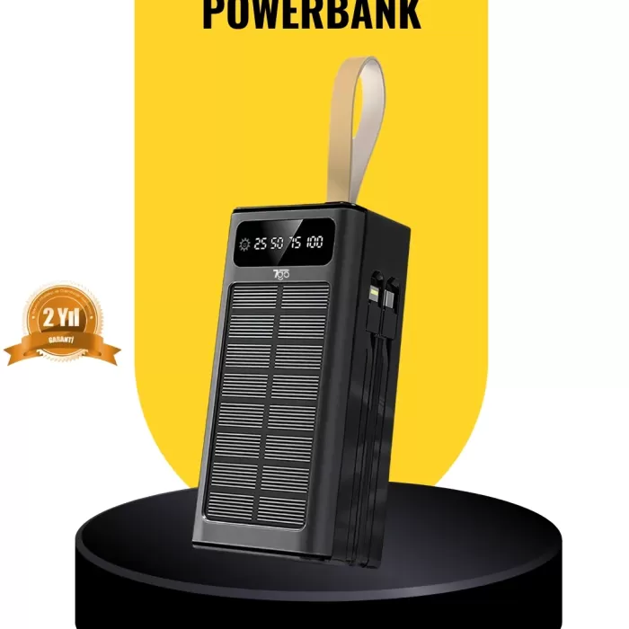 ® Yeni Ürün Taşınabilir Güneş Panelli Powerbank Çoklu Cihaz Şarj Destekli