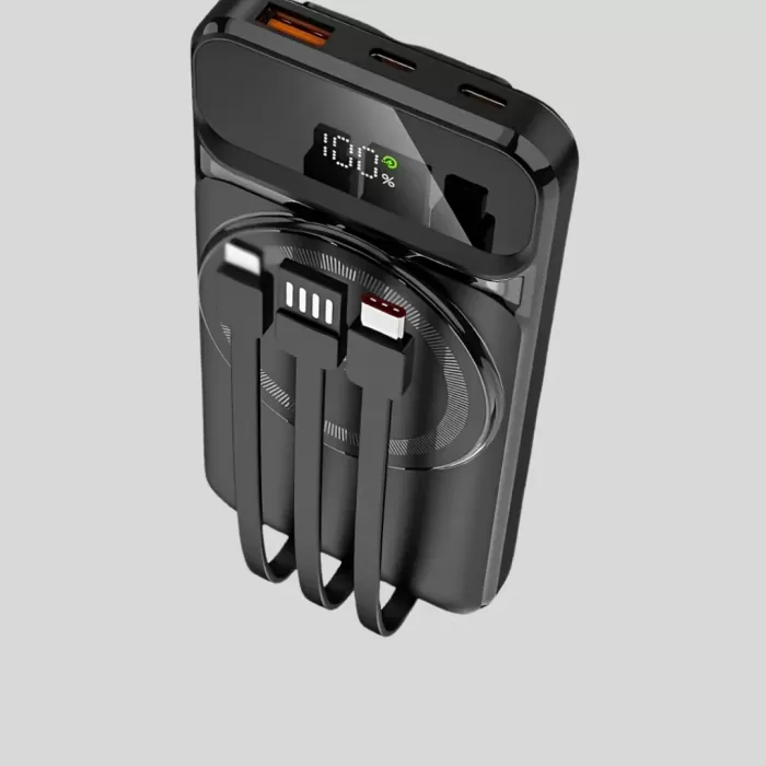 ® Yeni Ürün 15w Kablosuz Hızlı Şarjlı 10000 Mah Powerbank – Taşınabilir Led Göstergeli