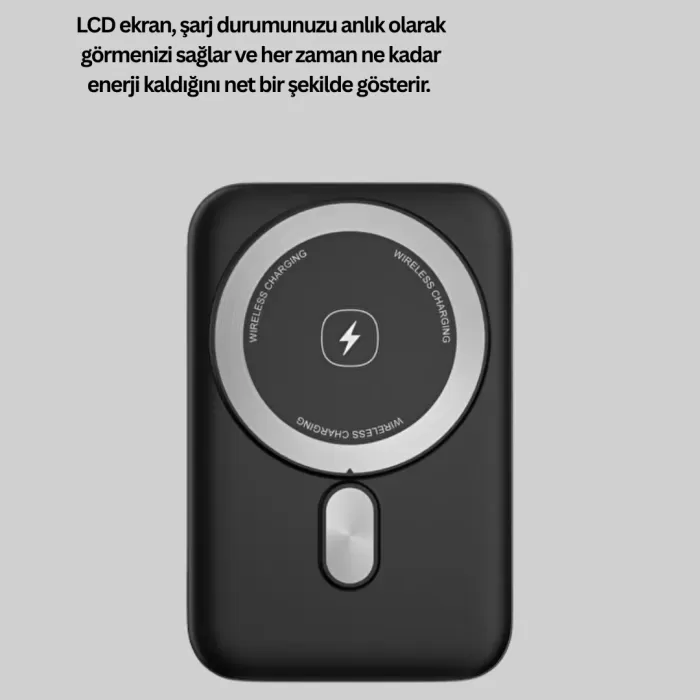 ® Yeni Ürün 22.5w Hızlı Şarj Destekli Manyetik Powerbank Kompakt Tasarım