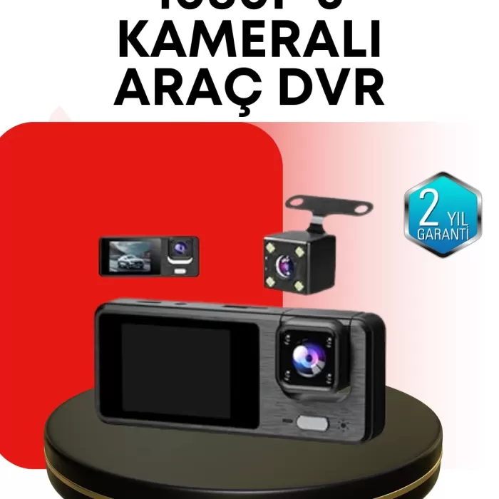 ® Yeni Ürün Araç Kamerası 3’lü Sistem | Full Hd Sesli Kayıt Ve Park Gözetimi