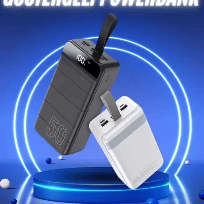 ® Yeni Ürün 50.000 Mah Powerbank Turbo Hızlı Led Göstergeli Android İos Uyumlu Taşınabilir Askılı