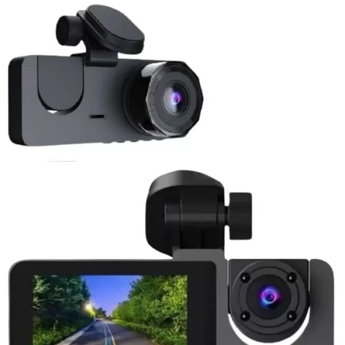 ® Yeni Ürün Araç İçi Dikiz Kamerası Sürüş Kaydedici 3 Lensli Dvr Kamera