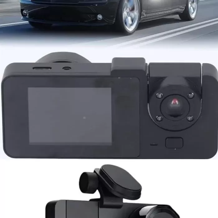 ® Yeni Ürün Araç İçi Dikiz Kamerası Sürüş Kaydedici 3 Lensli Dvr Kamera