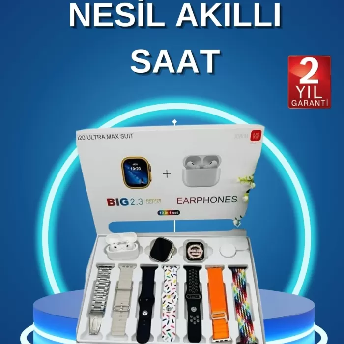 ® Yeni Ürün Akıllı Saat Bluetooth Kulaklık Adımsayar Sağlık Takibi Çağrı Cevaplama