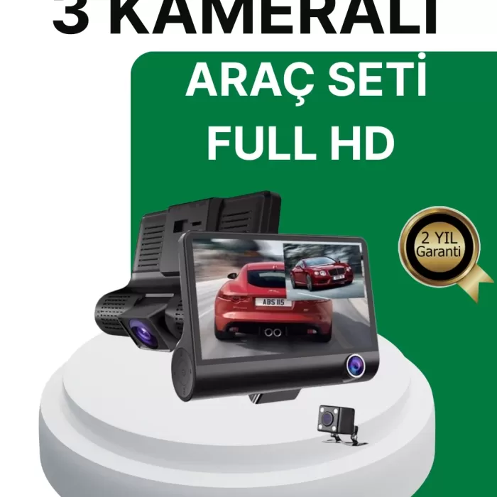 ® Yeni Ürün Gece Görüşü Destekli 1080p Full Hd Çözünürlüklü Araç İçi Kamera