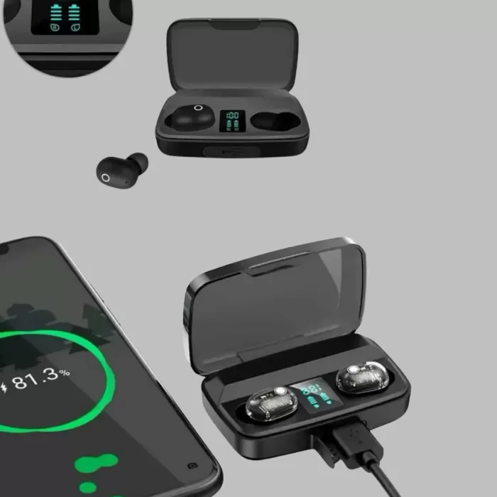 ® Yeni Ürün Dokunmatik Kontrollü Abs Malzemeli Bluetooth Kulaklık + Yüksek Kapasiteli Kutu