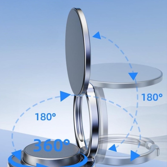 ® Yeni Ürün Vakumlu Manyetik Telefon TutucuGüçlü Vakum 360° Döner Araç İçi Telefon Standı, Ultra Sabit Manyetik Destekli Mobil Cihaz Aparatı