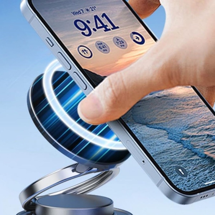 ® Yeni Ürün Vakumlu Manyetik Telefon TutucuGüçlü Vakum 360° Döner Araç İçi Telefon Standı, Ultra Sabit Manyetik Destekli Mobil Cihaz Aparatı