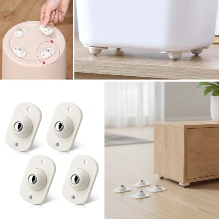® Yeni Ürün Beyaz Eşya ve Mobilya İçin 4’lü Tekerlekli Kaydırma AparatıHafif ve Orta Ağırlıktaki Ürünler İçin Pratik Kaydırıcı Set