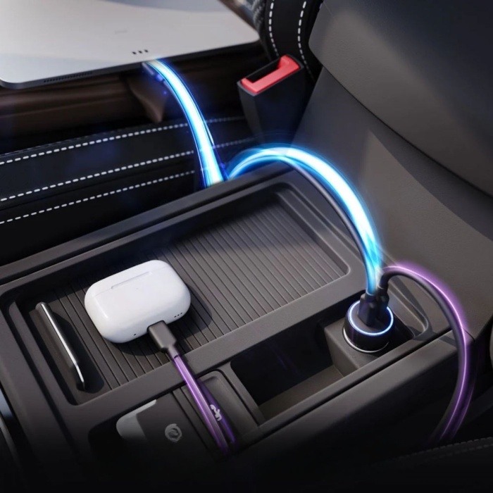 ® Yeni Ürün Araç İçi Çakmaklığa TakılanType-C ve USB Girişli 2 Portlu Hızlı Şarj Adaptörü