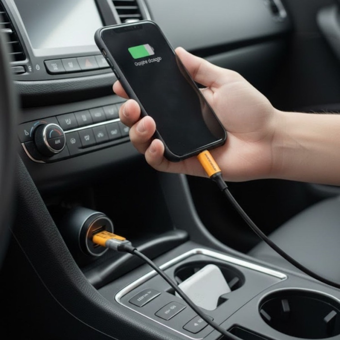 ® Yeni Ürün 4in1 65W Hızlı Şarj KablosuType-C to USB-A + Type-C to Lightning, 27W PD Destekli Çoklu Şarj Kablo