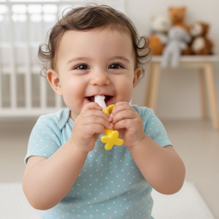 ® Yeni Ürün Muz Şekilli Diş Kaşıma AparatıBebekler İçin Silikon Diş Kaşıyıcı, Diş Çıkarma Oyuncağı