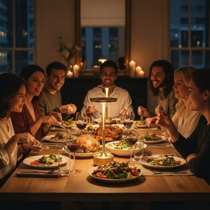 ® Yeni Ürün Eskitme Gold Kasa Dokunmatik Şarjlı Masa Lambası3 Renk Işık Modlu, LED Aydınlatmalı, Modern & Dekoratif Abajur