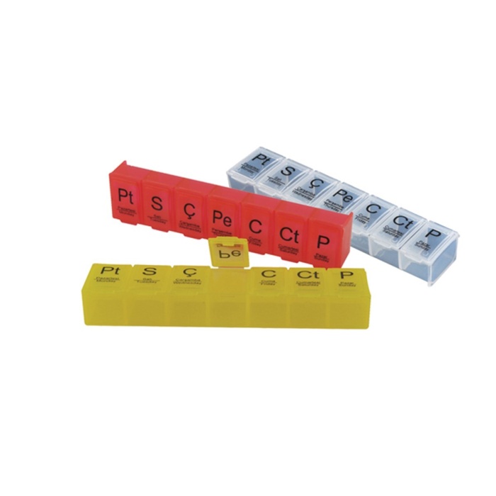 ® Yeni Ürün Haftalık Günlük İlaç Saklama Kutusu 7 Günlük İlaç  Saklama Kabı