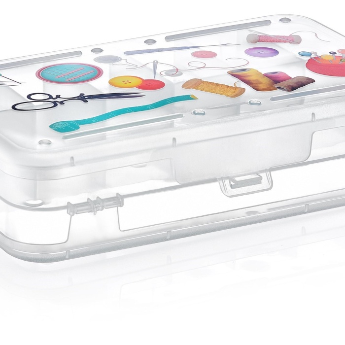 ® Yeni Ürün Çift Taraflı Bölmeli Dikiş Kutusu Ardunio Malzeme Kutusu