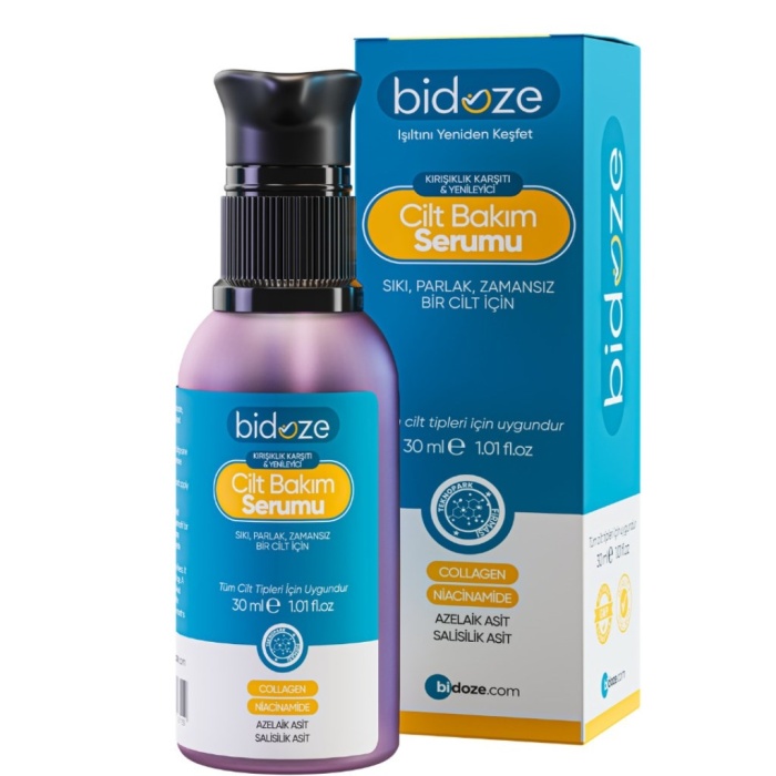 ® Yeni Ürün Bidoze Cilt Bakım Serumu 30 Ml | Yaşlanma Ve Akne Karşıtı Onarıcı Bakım