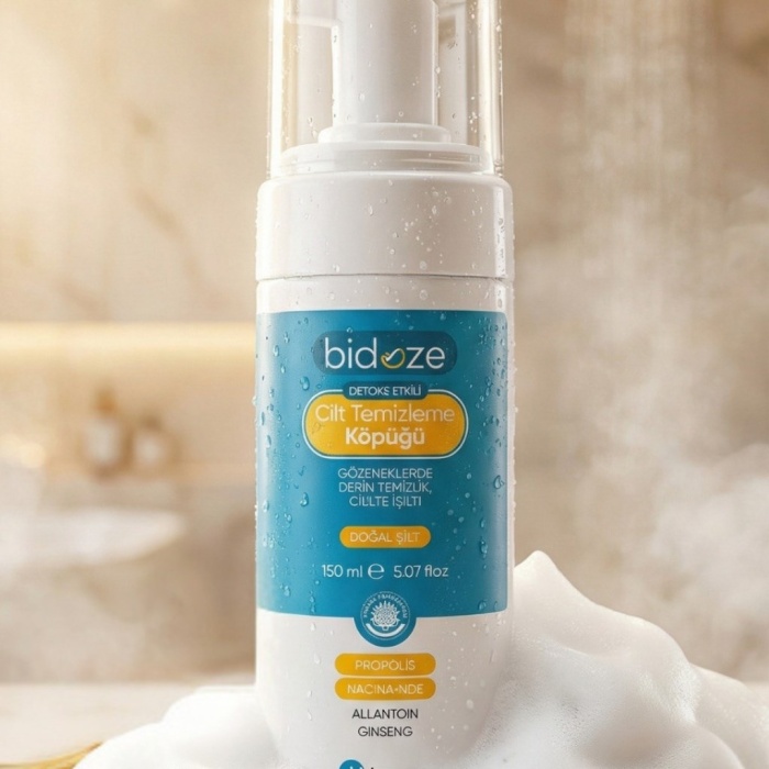 ® Yeni Ürün Bidoze Detoks Etkili Cilt Temizleme Köpüğü 150 Ml | Propolis Kolajen ve Ginseng