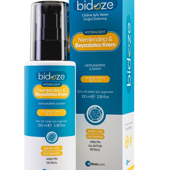 ® Yeni Ürün Bidoze Hydralight Nemlendirici & Beyazlatıcı Krem 100 Ml