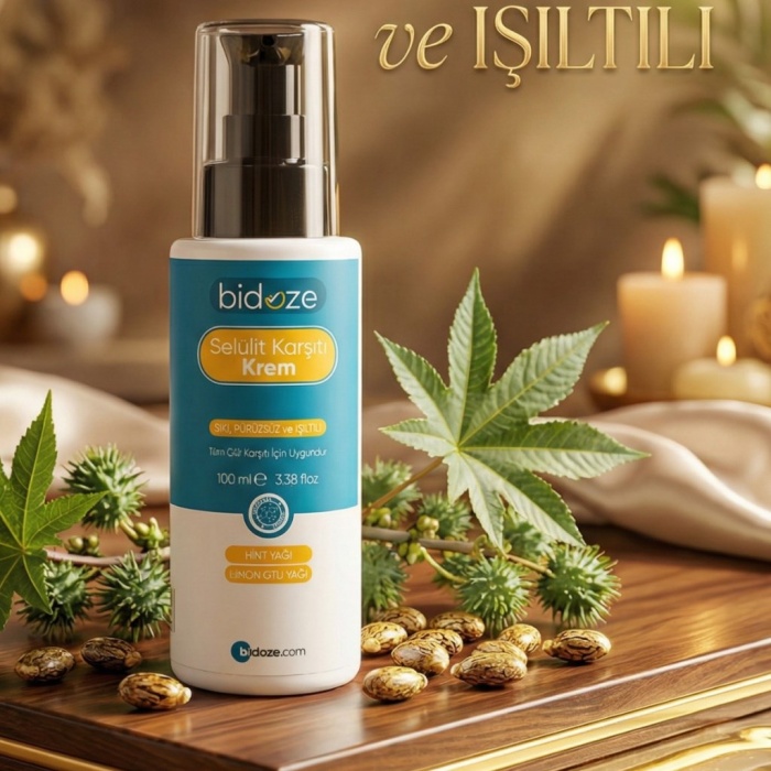 ® Yeni Ürün Bidoze Selülit Karşıtı ve Sıkılaştırıcı Vücut Kremi 100 Ml.