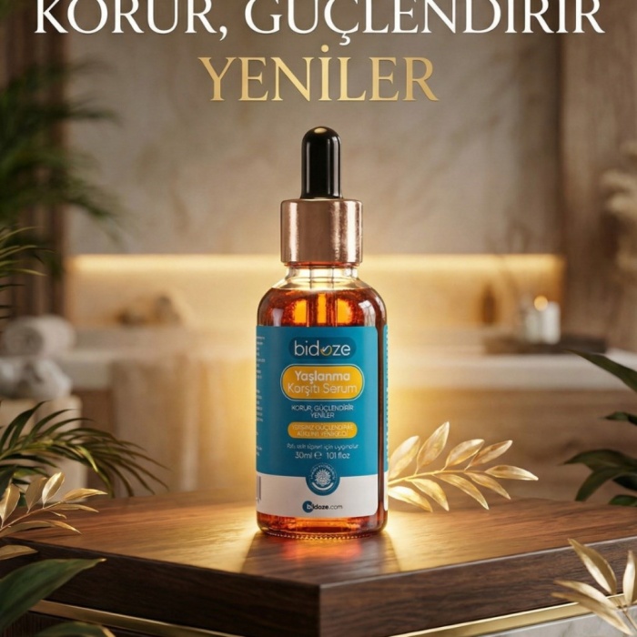 ® Yeni Ürün Bidoze Yaşlanma Karşıtı Serum 30 Ml | Peptit Kompleksi Ginseng ve Kolajenli Kırışıklık Karşıtı