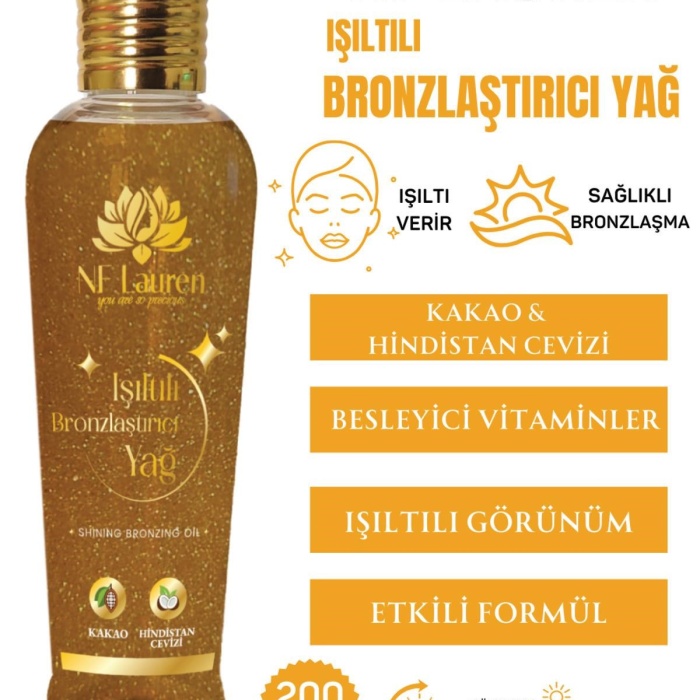 ® Yeni Ürün IŞILTILI BRONZLAŞTIRICI YAĞ 200 ML