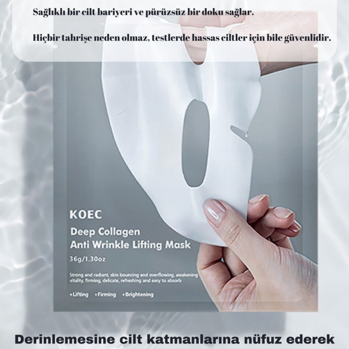 ® Yeni Ürün Kolajen Şeffaf Kore MaskesiAkne Karşıtı, Yatıştırıcı, Parlaklık ve Nemlendirme Etkili