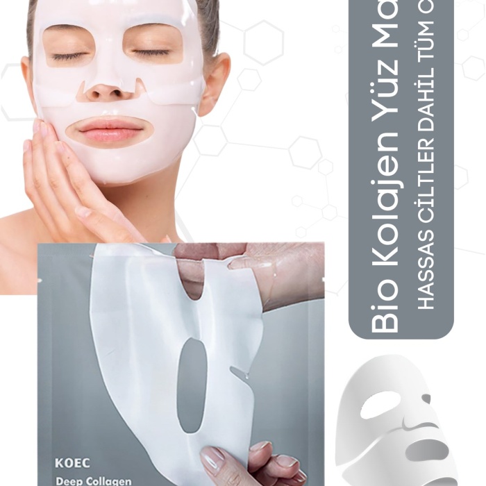 ® Yeni Ürün Kolajen Şeffaf Kore MaskesiYaşlanma Karşıtı, Parlaklık ve Nemlendirme Etkili 4 Adet