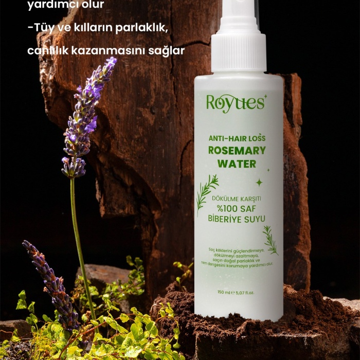 ® Yeni Ürün Biberiye SuyuDökülme Karşıtı ve Saç Uzatma Etkili Saç Toniği Pure Rosemary Water 150ml