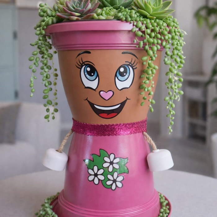 ® Yeni Ürün BONCUK HANIM VİLLA DEKORATİF SAKSI 1.7 Litre