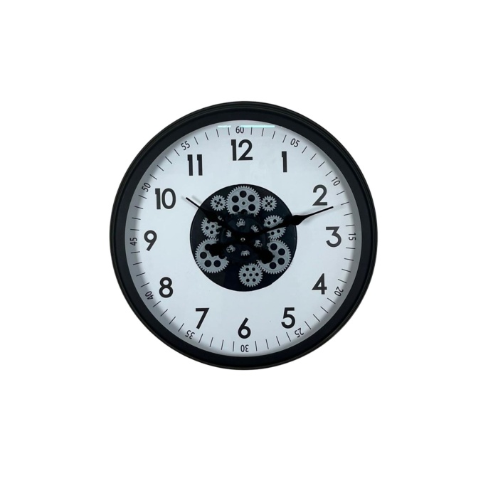 Black Motion 60 Cm Çarklı Duvar Saati