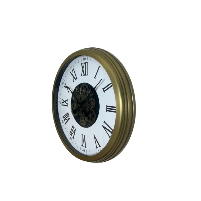Roma Elegance Eskitme 60 Cm Çarklı Duvar Saati