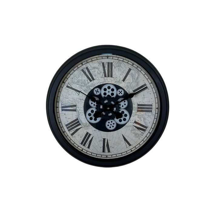 Black Atlas Series 60 Cm Çarklı Duvar Saati