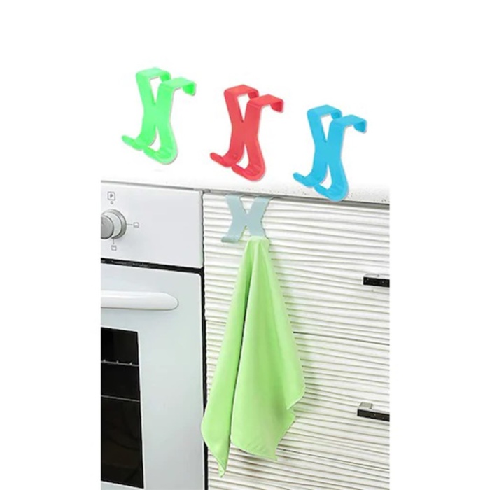 ® Yeni Ürün Mutfak Banyo Dolap Kapağına Takılan Meta Havlu Askılığı Aparatı