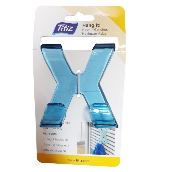 ® Yeni Ürün Hang it Pratik Kolay Taşımabilir Havlupan 2 Kancalı Banyo Askısı