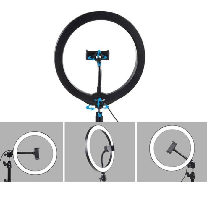 ® Yeni Ürün 8inç 20cm Youtube Instagram Tiktok Selfie  Stüdyo Video Fotoğraf Ring Light  Tripod Led Halk