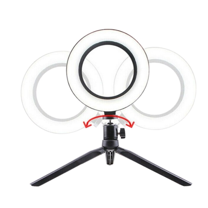 ® Yeni Ürün 8inç 20cm Youtube Instagram Tiktok Selfie  Stüdyo Video Fotoğraf Ring Light  Tripod Led Halk