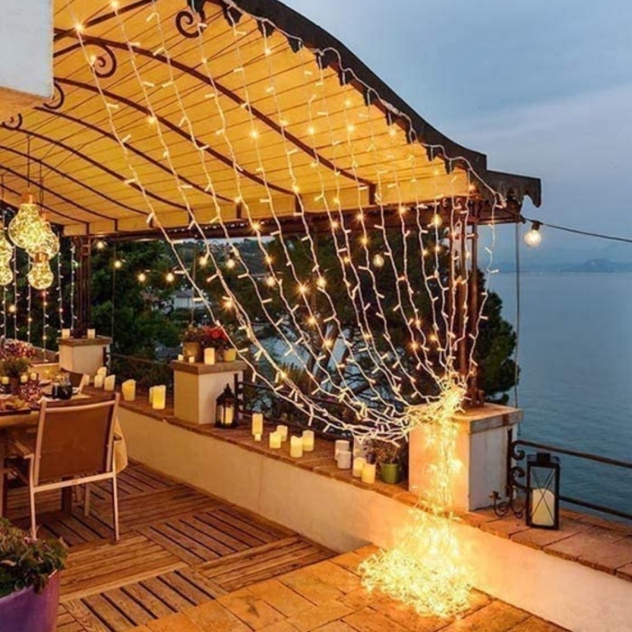 ® Yeni Ürün 2x2 Metre 320 Led 8 Fonskiyonlu Dekoratif Led Günışığı Perde