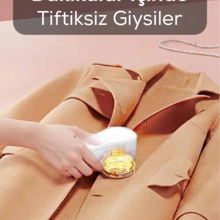 ® Yeni Ürün Şarjlı 2 Hızlı 6 Bıçaklı Tüy ve Tiftik Temizleme Makinesi