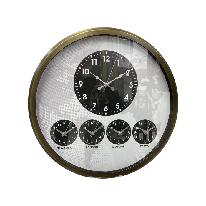 Eskitme 52 Cm Dünya Saati