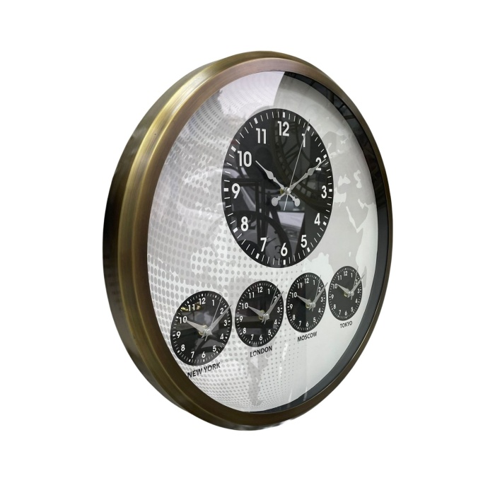 Eskitme 52 Cm Dünya Saati