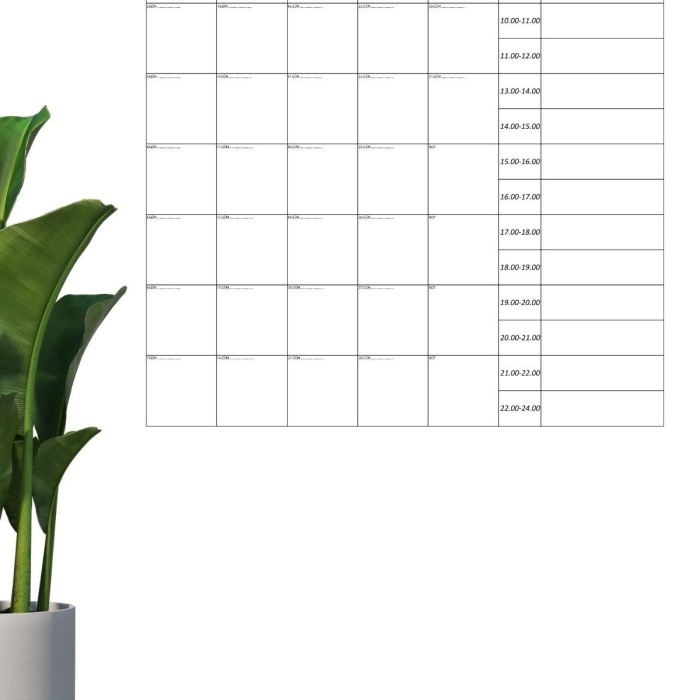 ® Yeni Ürün Aylık Planlayıcı Manyetik Duvar Stickerı Takvim Plan Çizelgesi