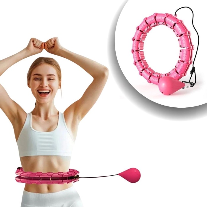 ® Yeni Ürün Ayarlanabilir Zayıflatıcı Hulahop Bel ve Karın Bölgesi İçin İnceltici Fitness Aleti Spor Çemberi