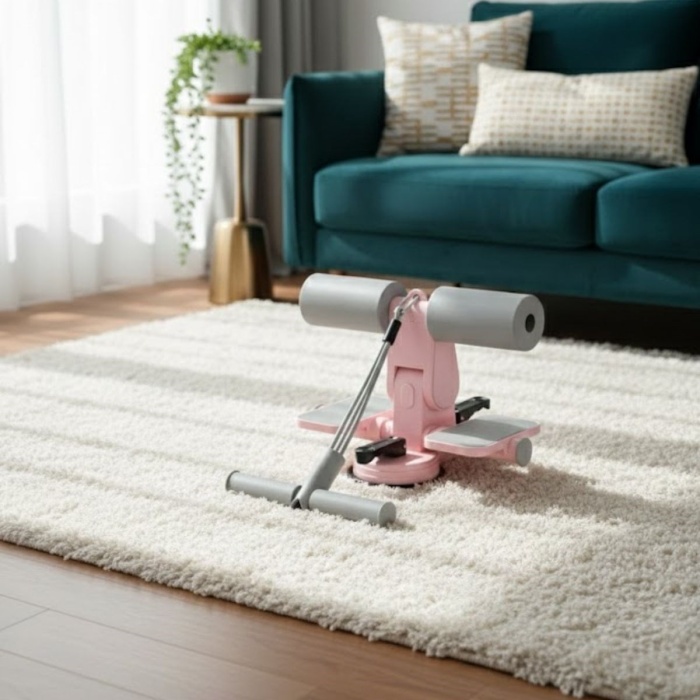 ® Yeni Ürün 4 Direnç Bantlı Mekik Çekme Spor AletiKarın, Kol ve Tüm Vücut İçin Evde Egzersiz Aleti