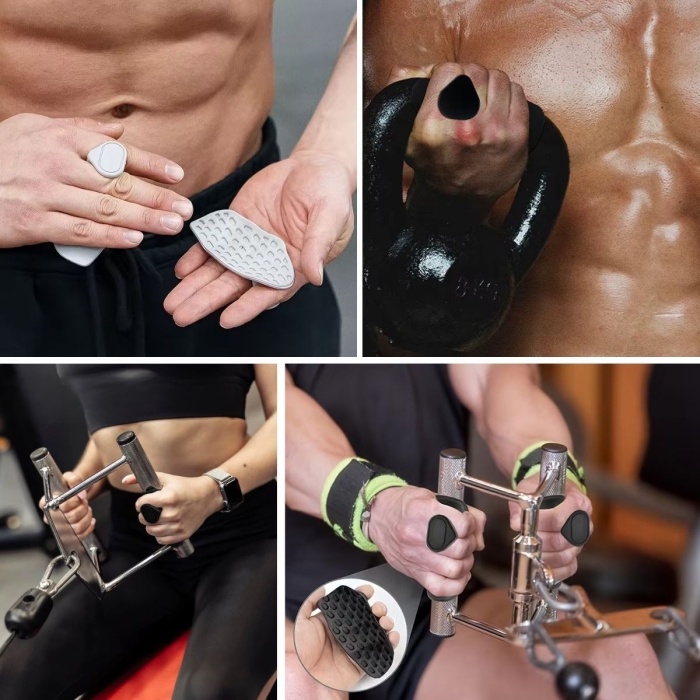 ® Yeni Ürün 2 Adet Sporcu El Koruma SilikonuFitness, Ağırlık Kaldırma ve Antrenman İçin Kaymaz El Pedi