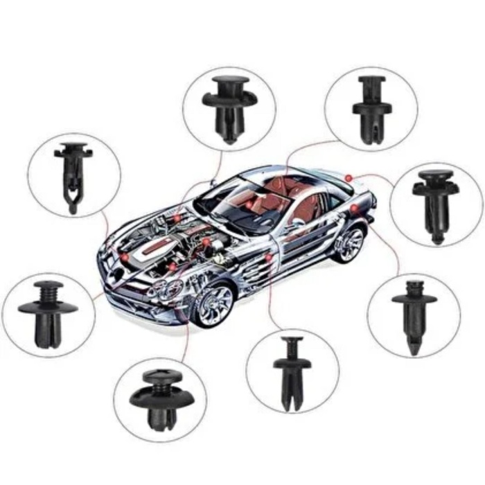 ® Yeni Ürün 630 Adet Trim Klips SetiOto Panel, Kapı Döşeme, Tampon ve Pervaz İçin Evrensel Raptiye Bağlantı Elemanları