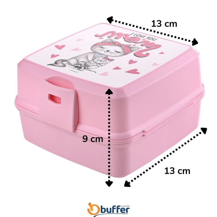 ® Yeni Ürün Kendiliğinden Kaşık Çatallı Beslenme Kutusu 4 Bölmeli Çocuk Beslenme Kabı Saklama Kutusu