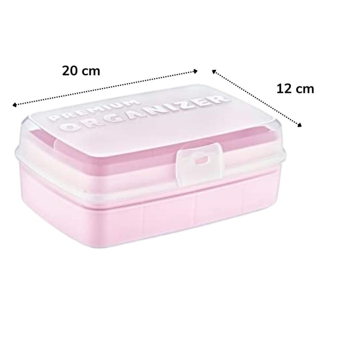 ® Yeni Ürün 12 Bölmeli Çok Amaçlı Takı Toka Kutusu Dikiş Kutusu Kapaklı Organizer Kutusu Bölmeli Kutu